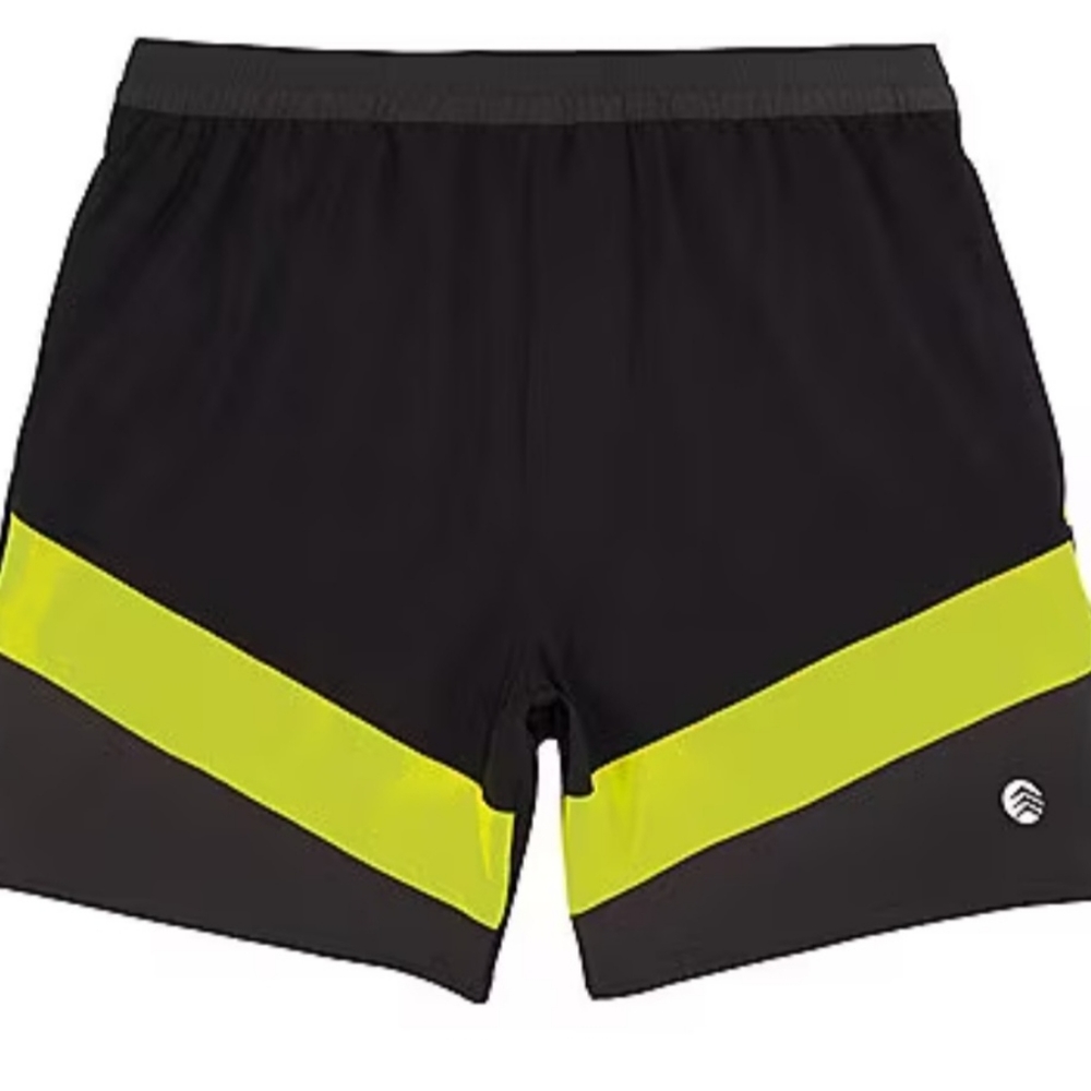 Solaris Active The Elite Series Mixed Media Stripe 6" Inseam Shorts
